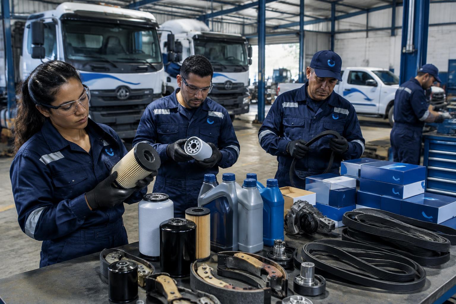 Equipo venezolano de Orizon trabajando en repuestos y consumibles automotrices