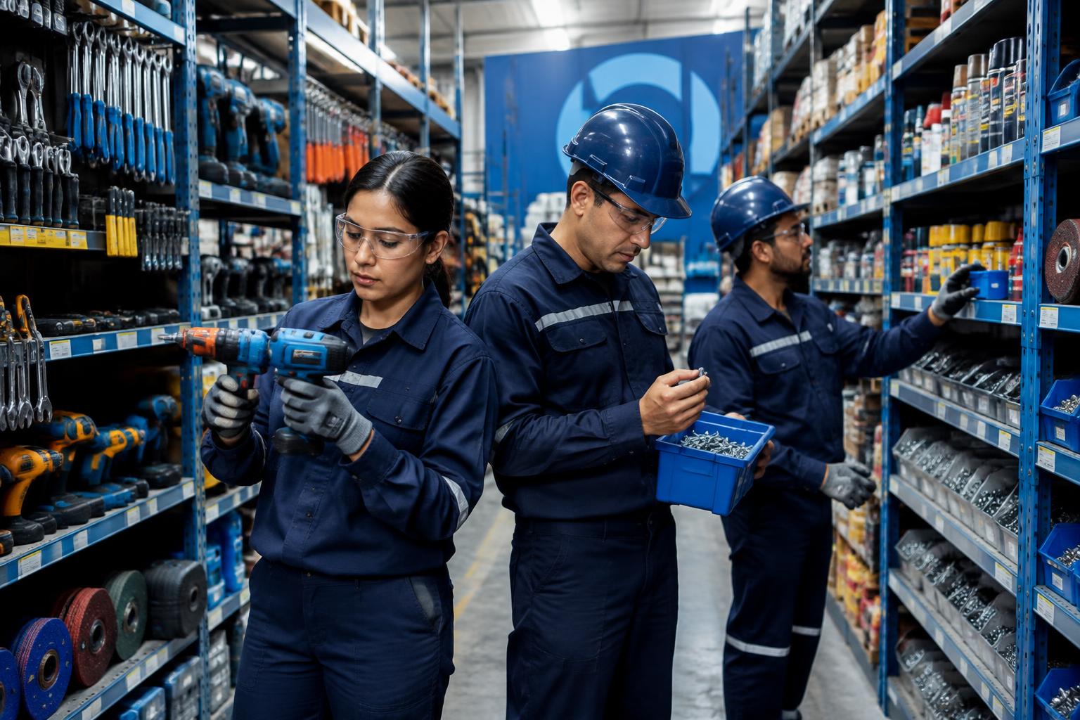 Equipo venezolano de Orizon trabajando en ferretería y suministros industriales