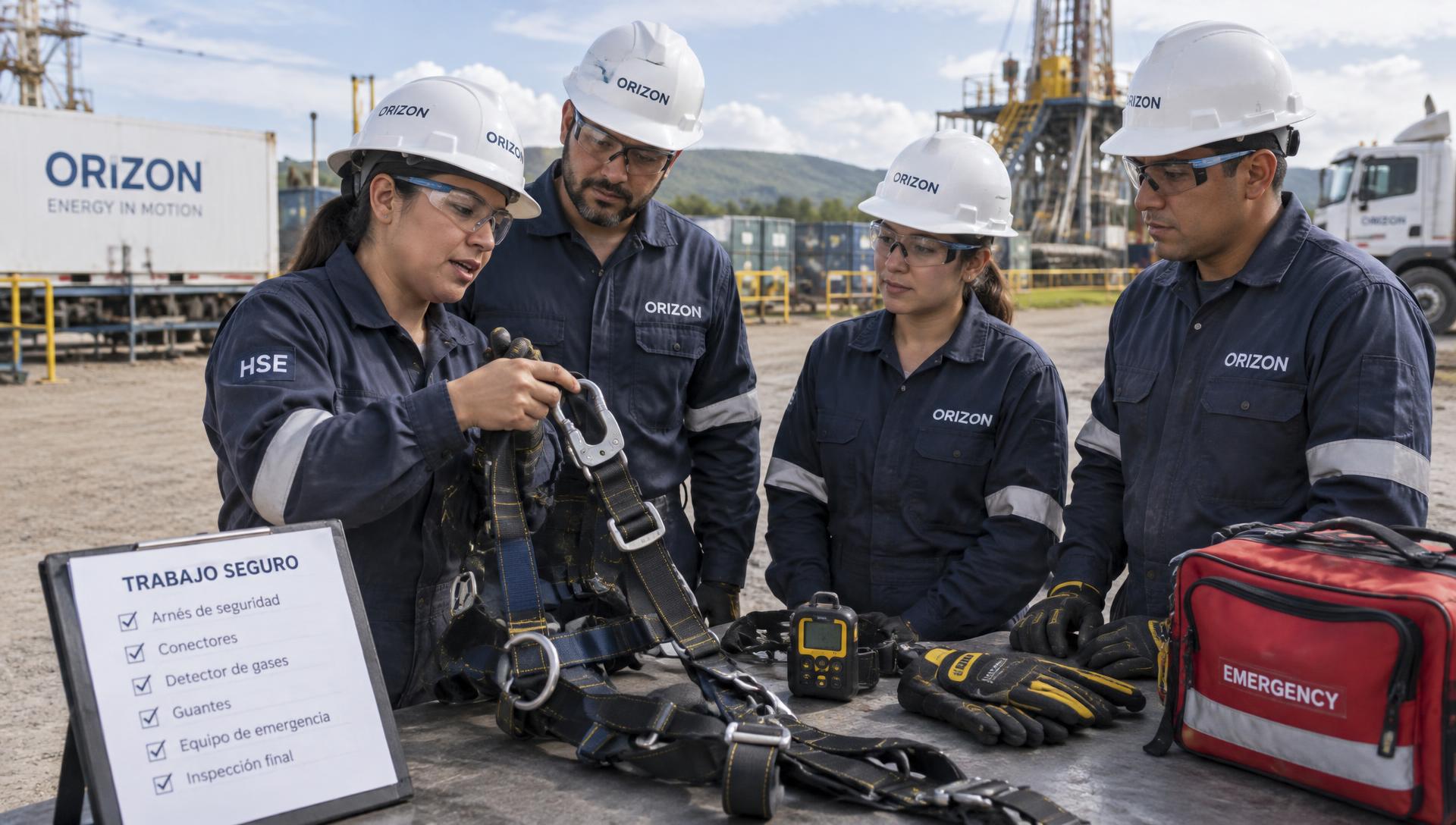 Equipo venezolano de Orizon trabajando en protección y seguridad industrial